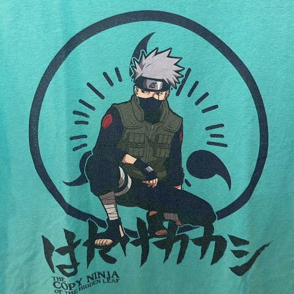 GUC Naruto Kakashi Graphic Screen Tee Short Sleeve T- Shirt Size S Small - Picture 1 of 8